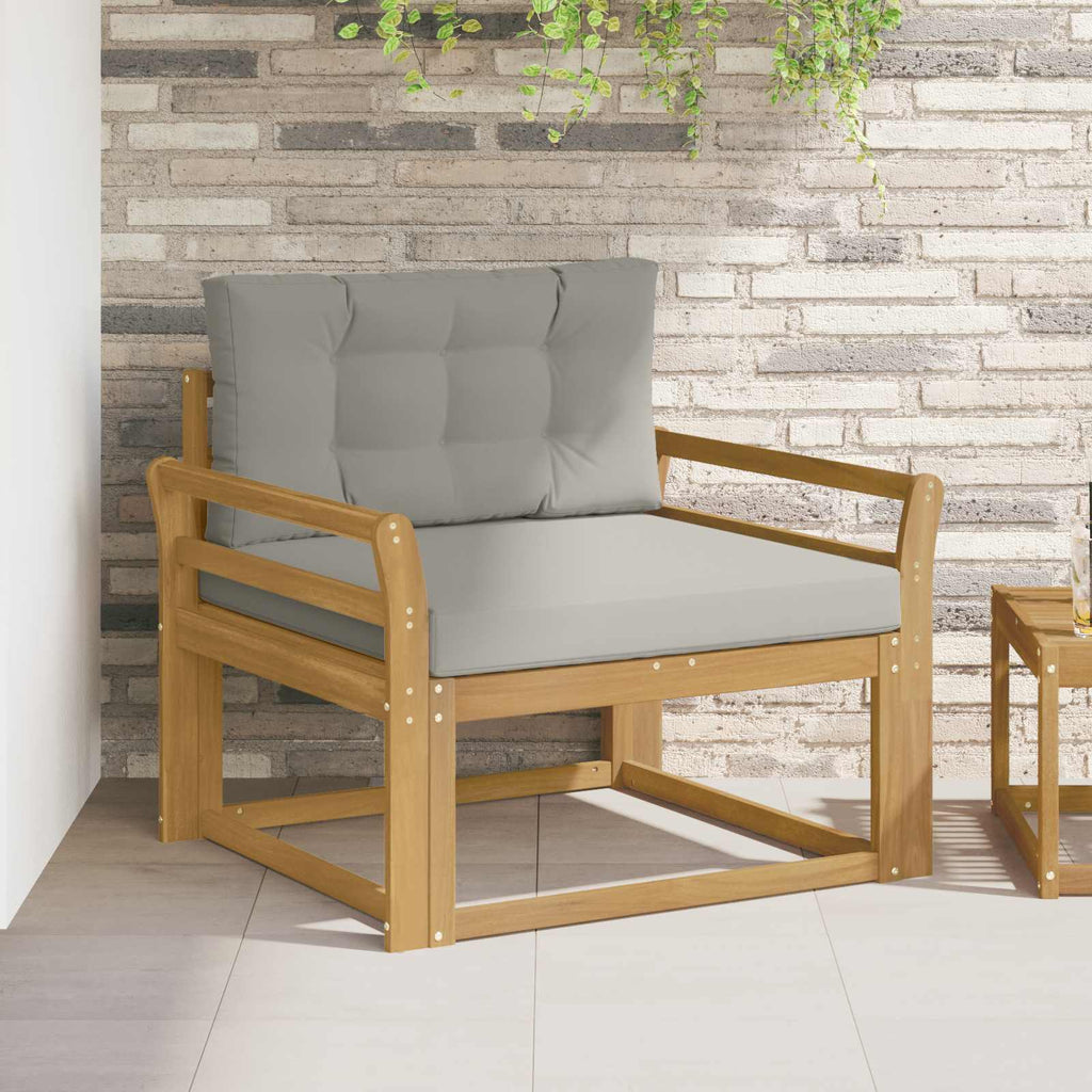 Outdoor Mittelsofa Polyester Weiß