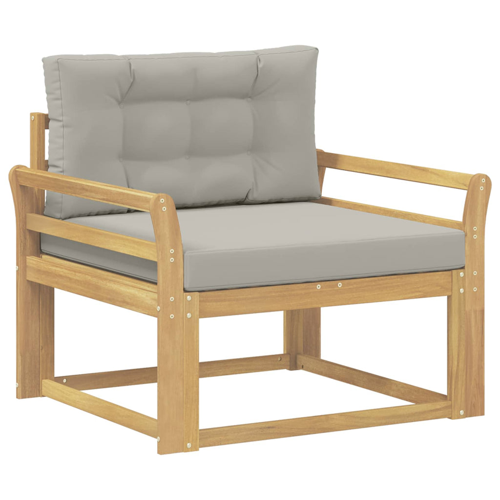 Outdoor Mittelsofa Polyester Weiß