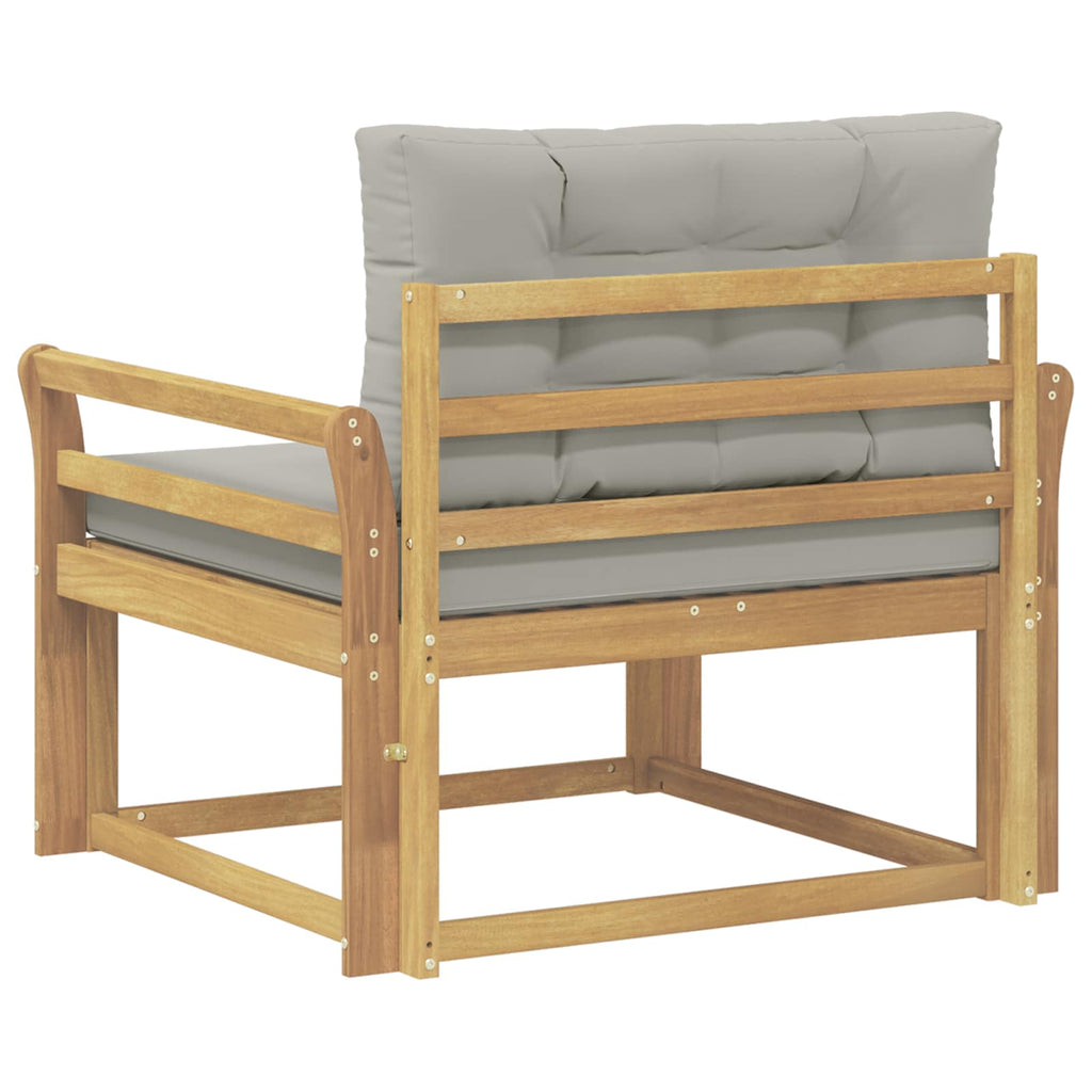 Outdoor Mittelsofa Polyester Weiß