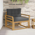 Outdoor Mittelsofa Polyester Weiß
