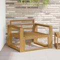 Outdoor Mittelsofa Massivholz Akazie Weiß