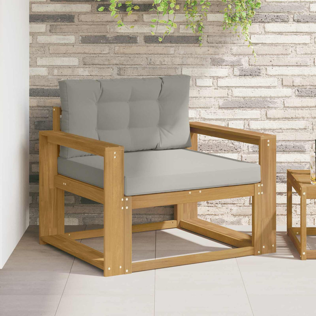 Outdoor Mittelsofa Polyester Weiß