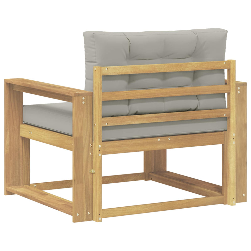 Outdoor Mittelsofa Polyester Weiß