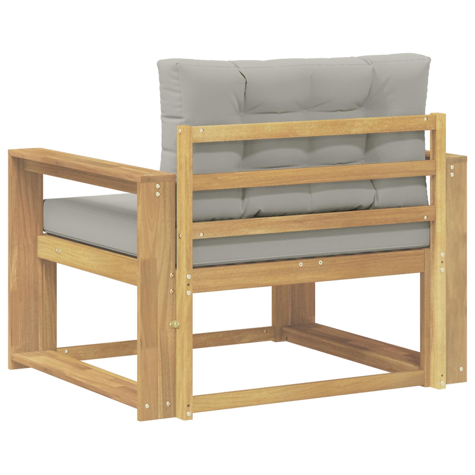 Outdoor Mittelsofa Polyester Weiß