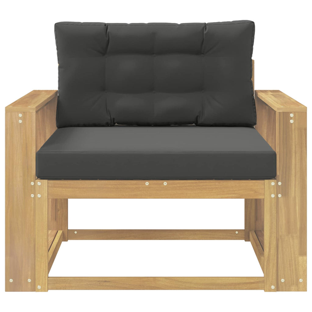 Outdoor Mittelsofa Polyester Weiß