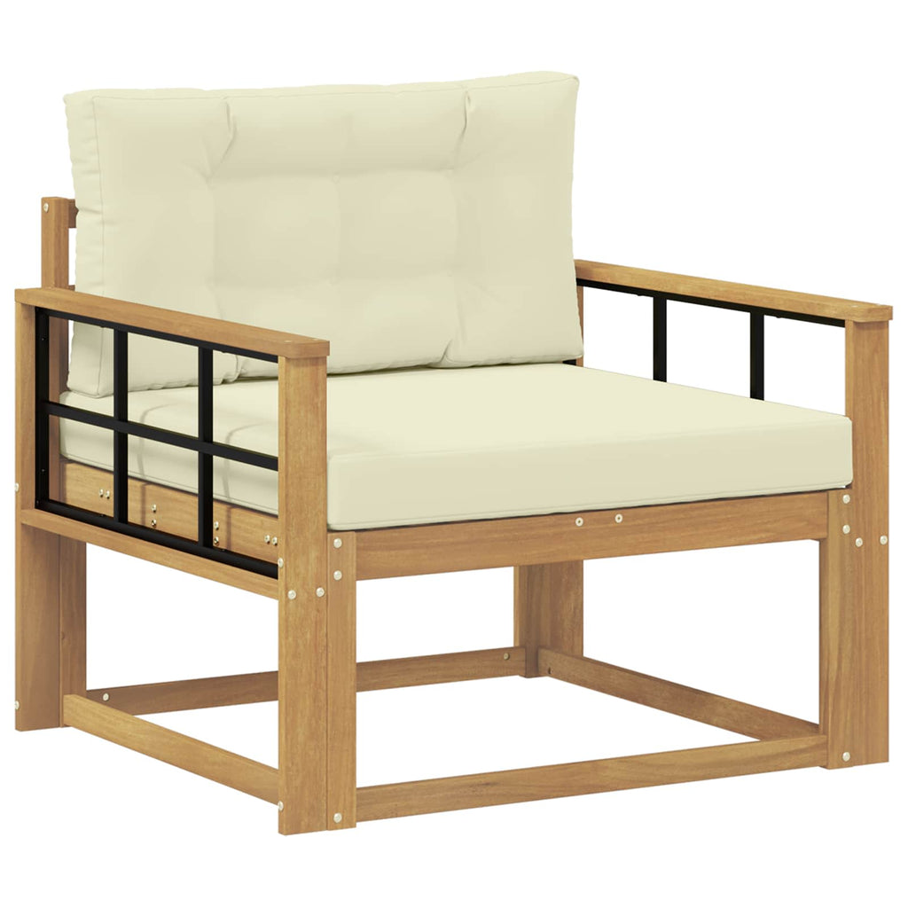 Outdoor Mittelsofa Polyester Weiß