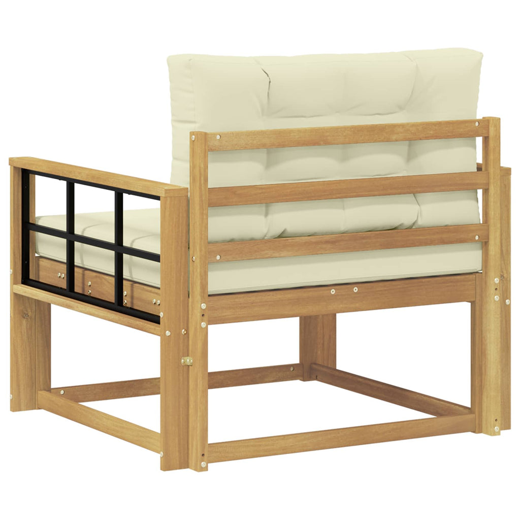 Outdoor Mittelsofa Polyester Weiß