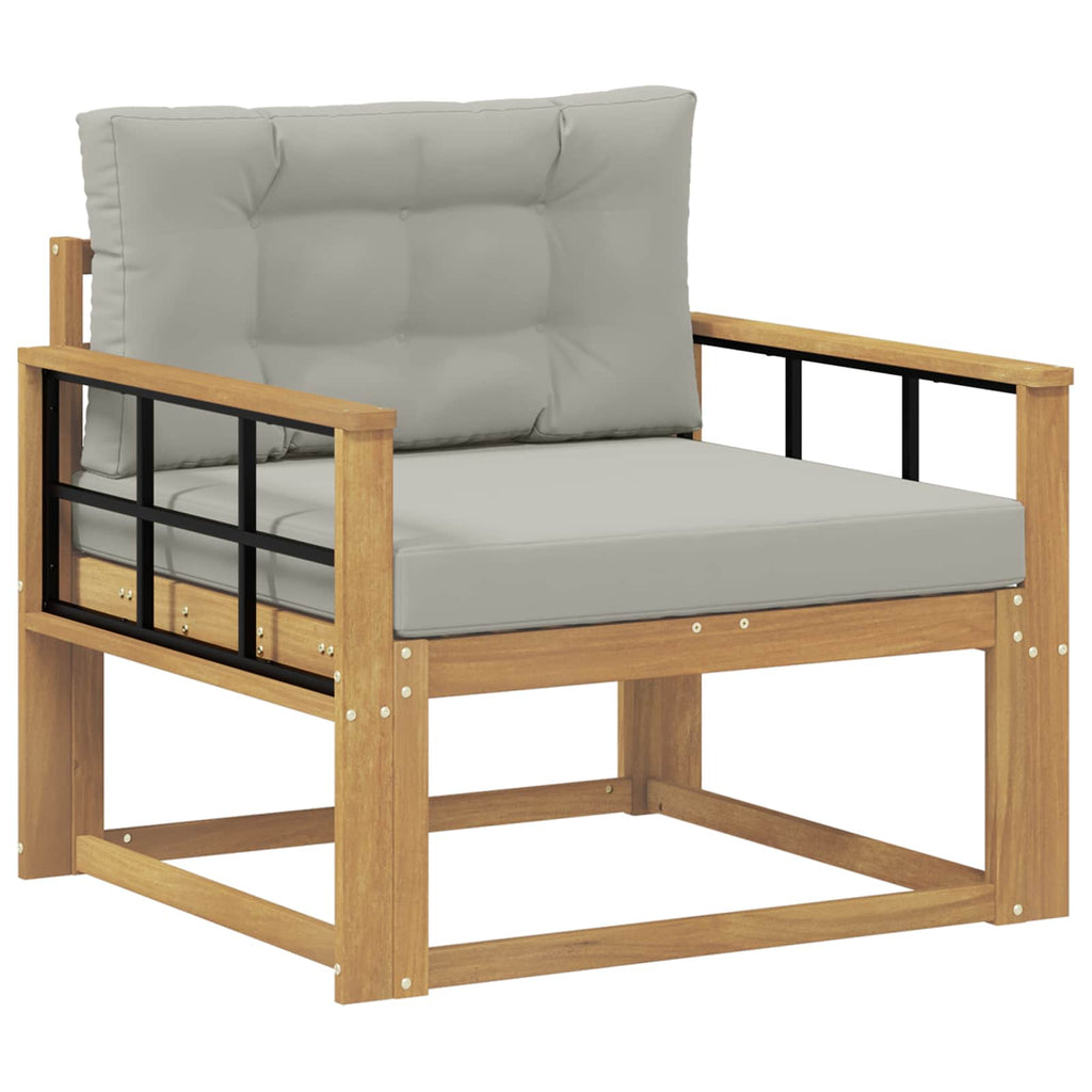 Outdoor Mittelsofa Polyester Weiß