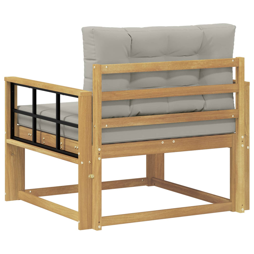 Outdoor Mittelsofa Polyester Weiß
