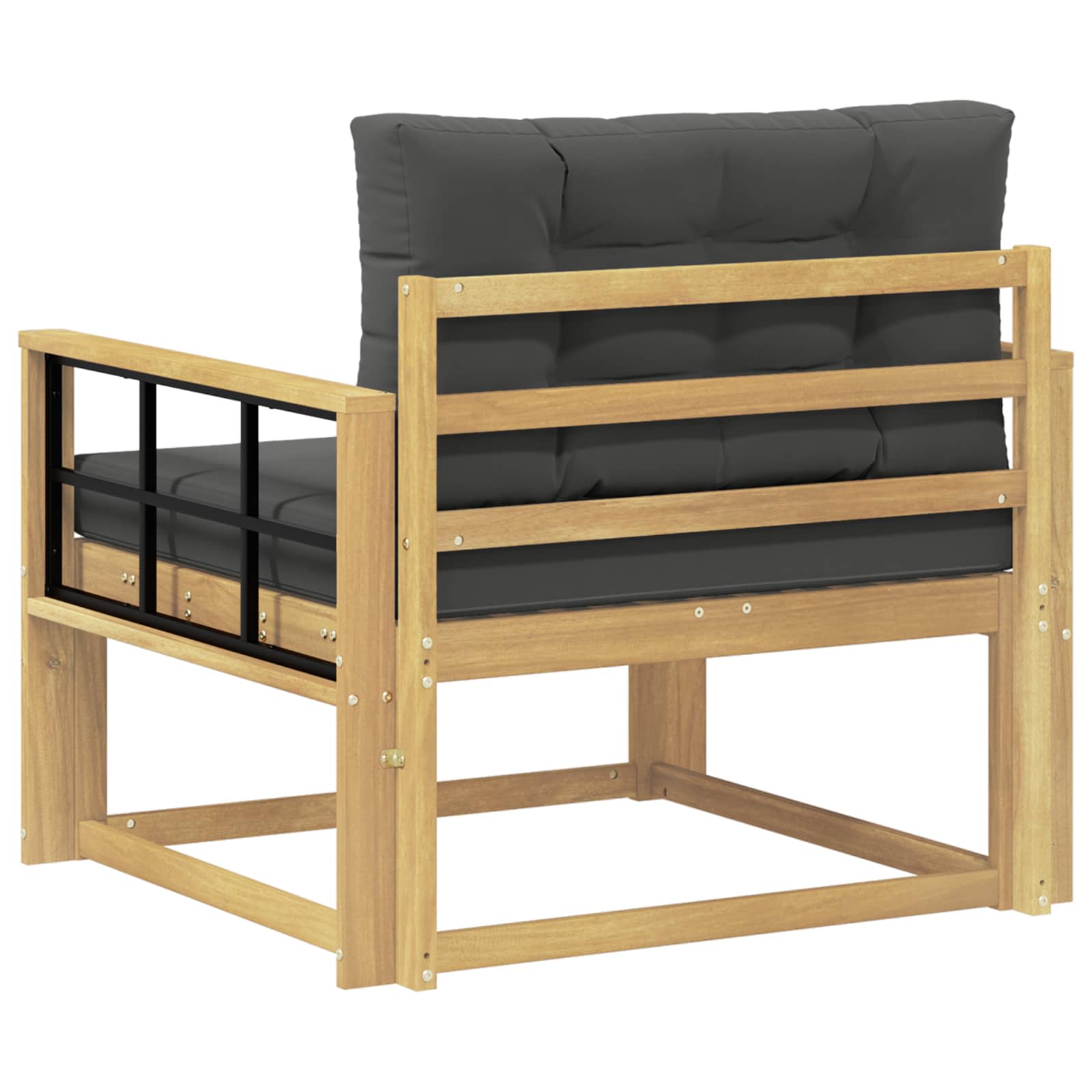 Outdoor Mittelsofa Polyester Weiß