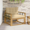 Outdoor Mittelsofa Polyester Weiß