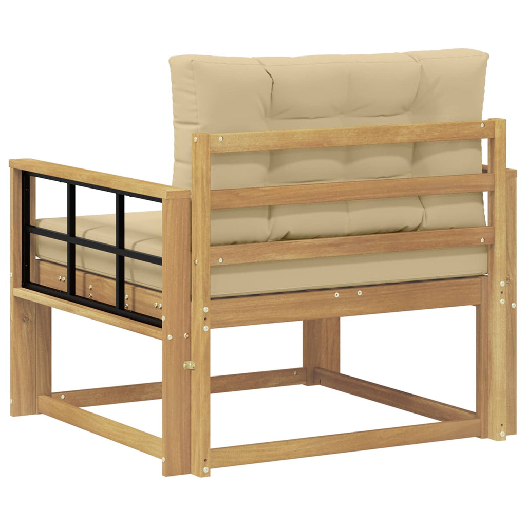 Outdoor Mittelsofa Polyester Weiß