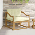 Outdoor Mittelsofa Polyester Weiß