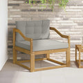 Outdoor Mittelsofa Polyester Weiß