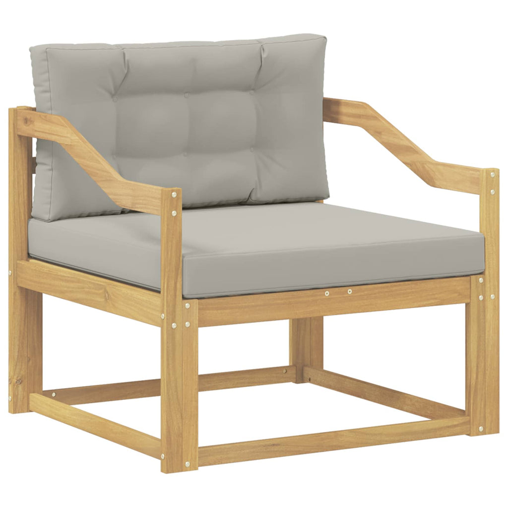 Outdoor Mittelsofa Polyester Weiß