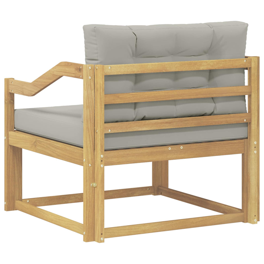 Outdoor Mittelsofa Polyester Weiß