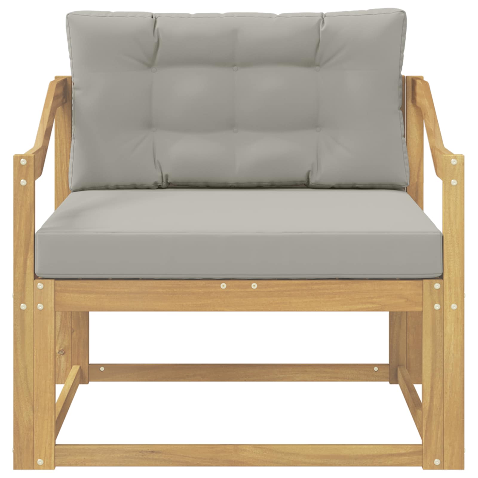 Outdoor Mittelsofa Polyester Weiß