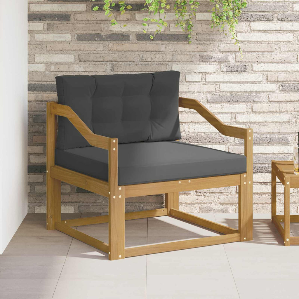 Outdoor Mittelsofa Polyester Weiß