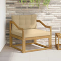 Outdoor Mittelsofa Polyester Weiß