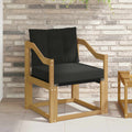 Outdoor-Sofa Massives Akazienholz und Textilene Weiß