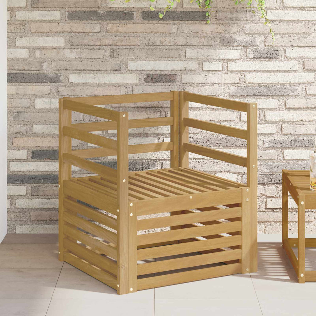 Outdoor-Sofa Massivholz Akazie Weiß