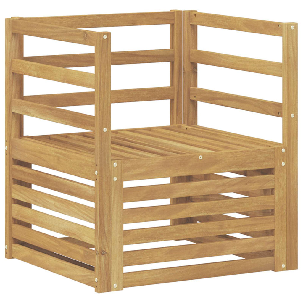 Outdoor-Sofa Massivholz Akazie Weiß