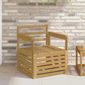 2 Stück Outdoor-Sofagarnitur Massivholz Akazie Weiß