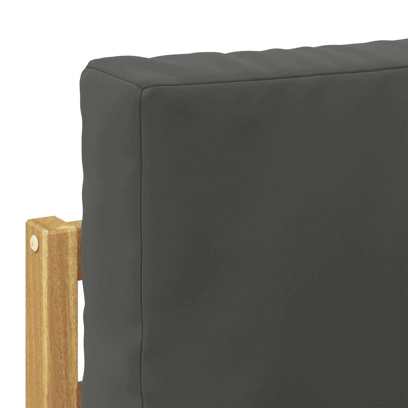 2 Stück Outdoor-Sofagarnitur Polyester Weiß und Anthrazit