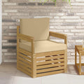 2 Stück Outdoor-Sofagarnitur Polyester Weiß und Beige