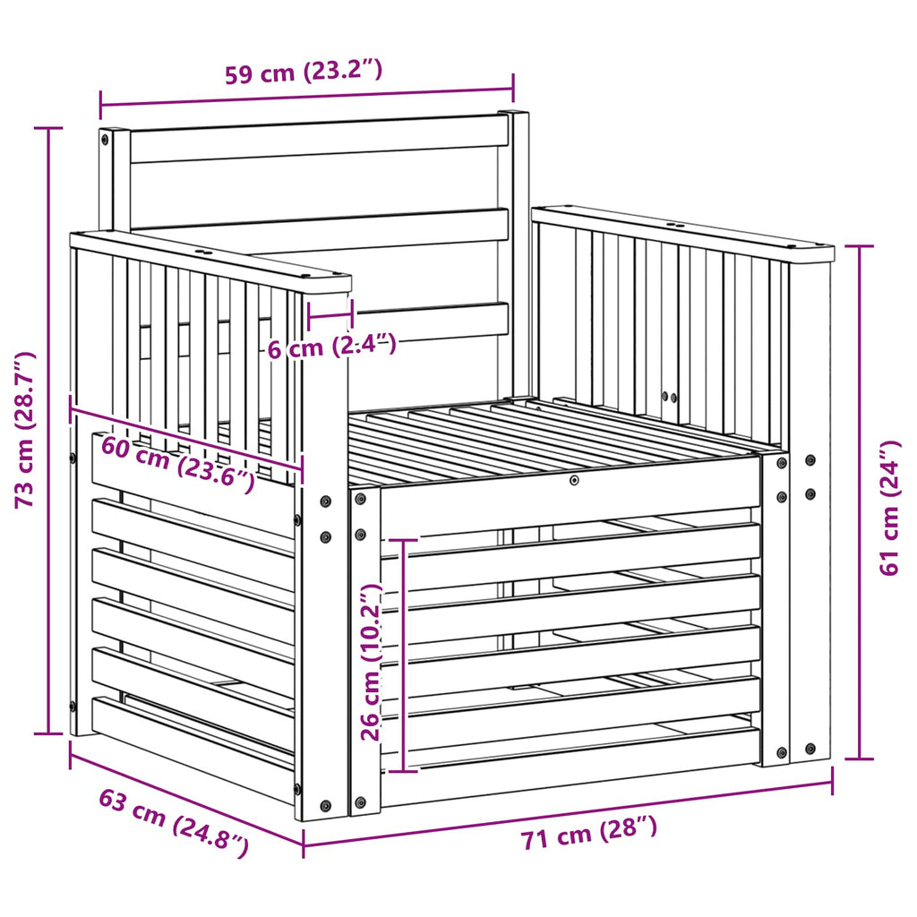 2 Stück Outdoor-Sofagarnitur Massivholz Akazie Weiß