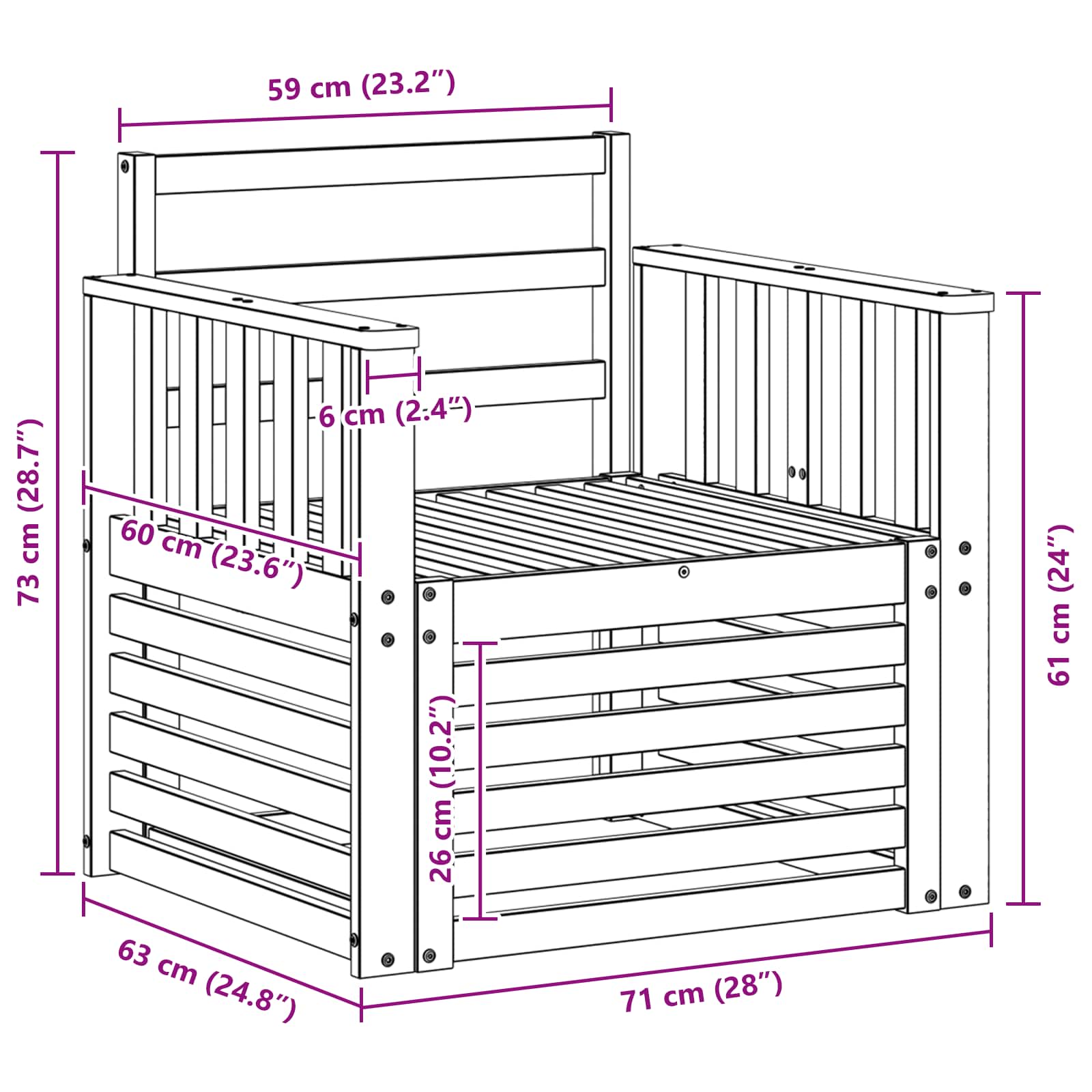 2 Stück Outdoor-Sofagarnitur Massivholz Akazie Weiß