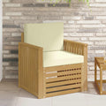 Outdoor-Sofagarnitur Polyester Weiß