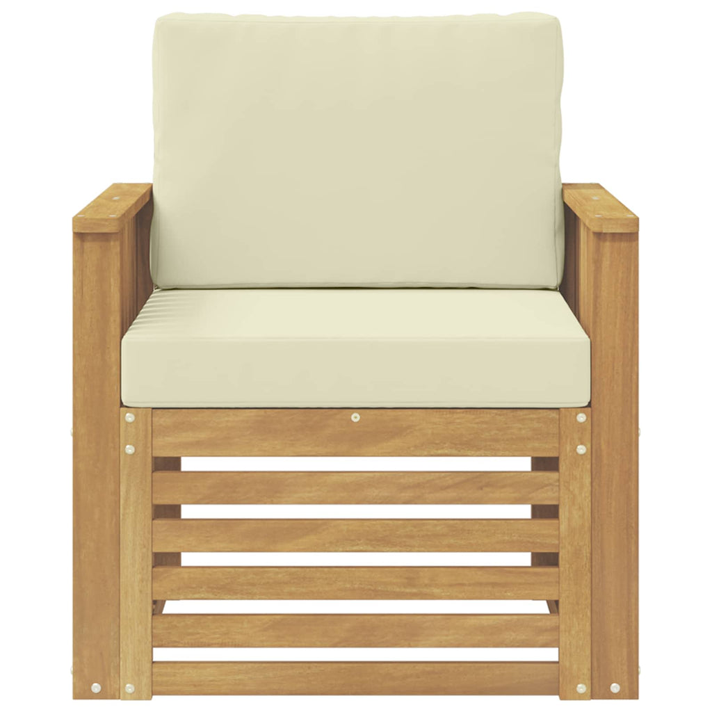 Outdoor-Sofagarnitur Polyester Weiß