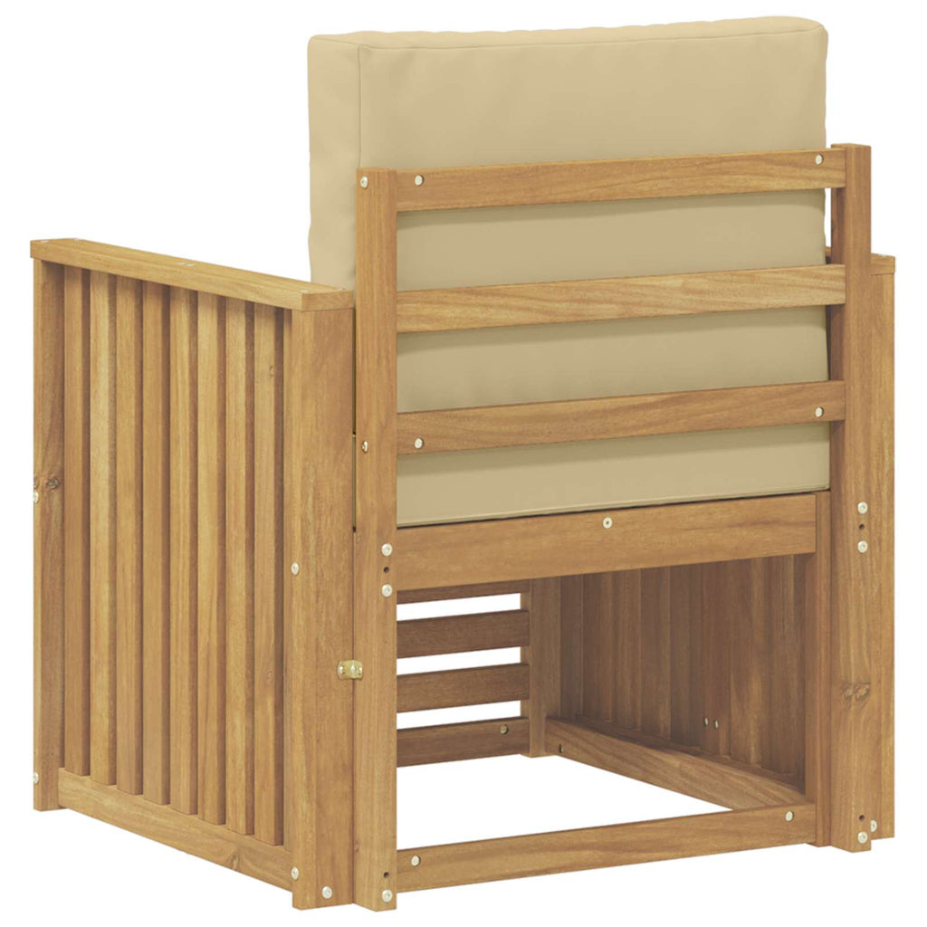 Outdoor-Sofagarnitur Polyester Weiß