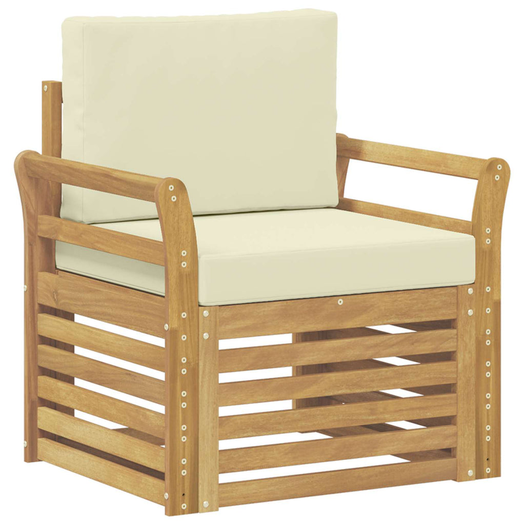 Outdoor-Sofagarnitur Polyester Weiß