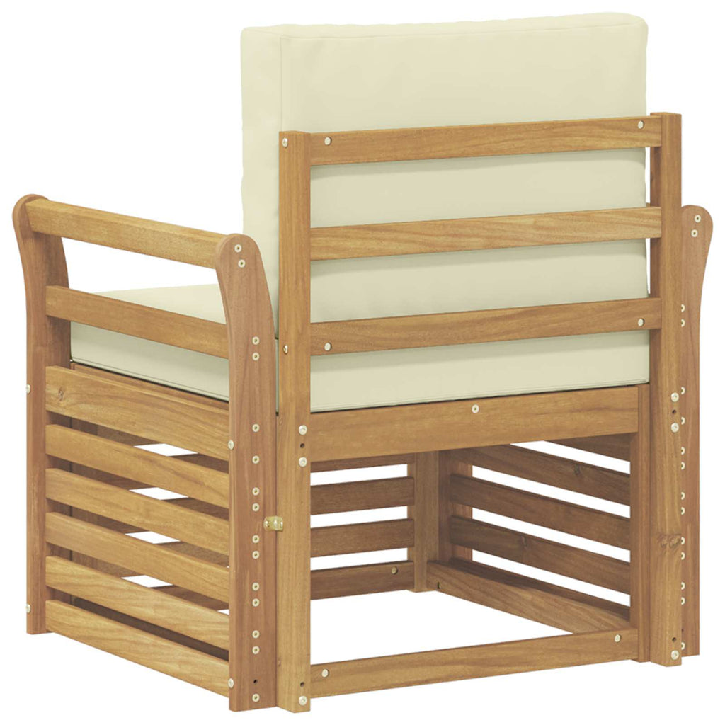 Outdoor-Sofagarnitur Polyester Weiß