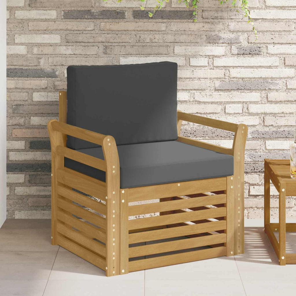 Outdoor-Sofagarnitur Polyester Weiß