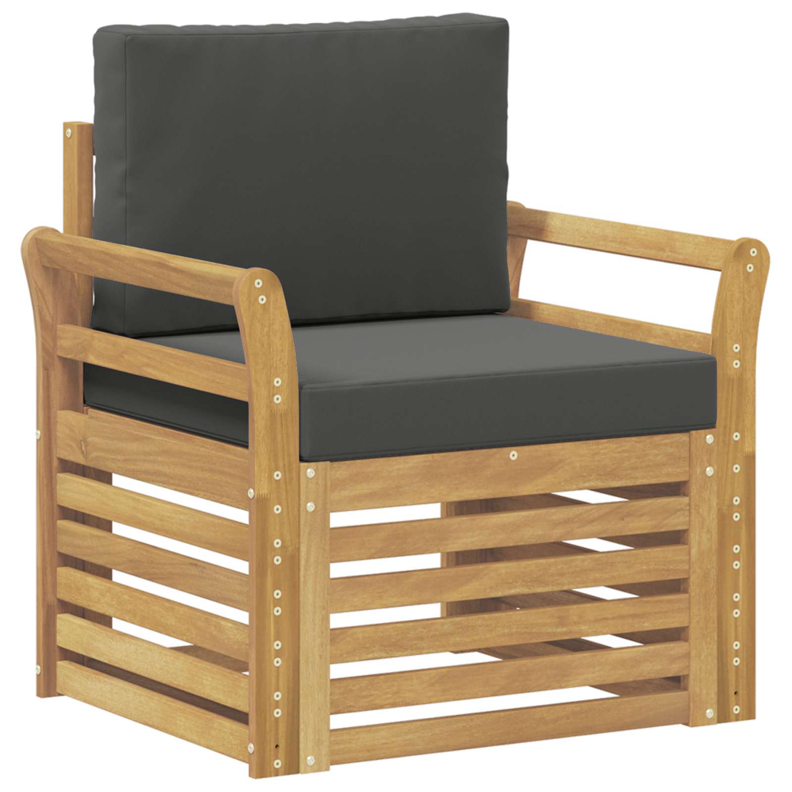 Outdoor-Sofagarnitur Polyester Weiß