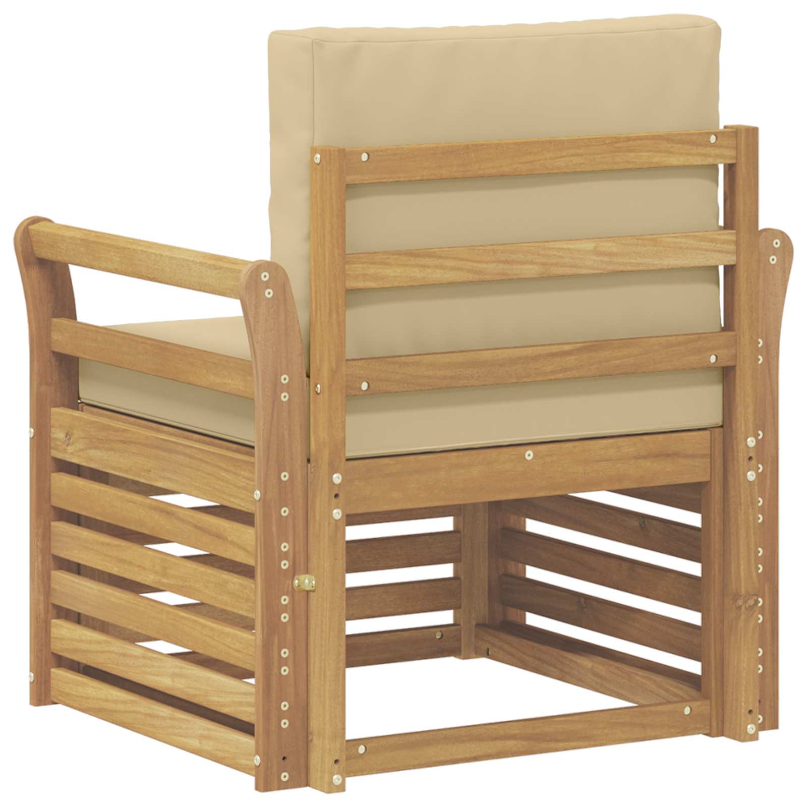 Outdoor-Sofagarnitur Polyester Weiß