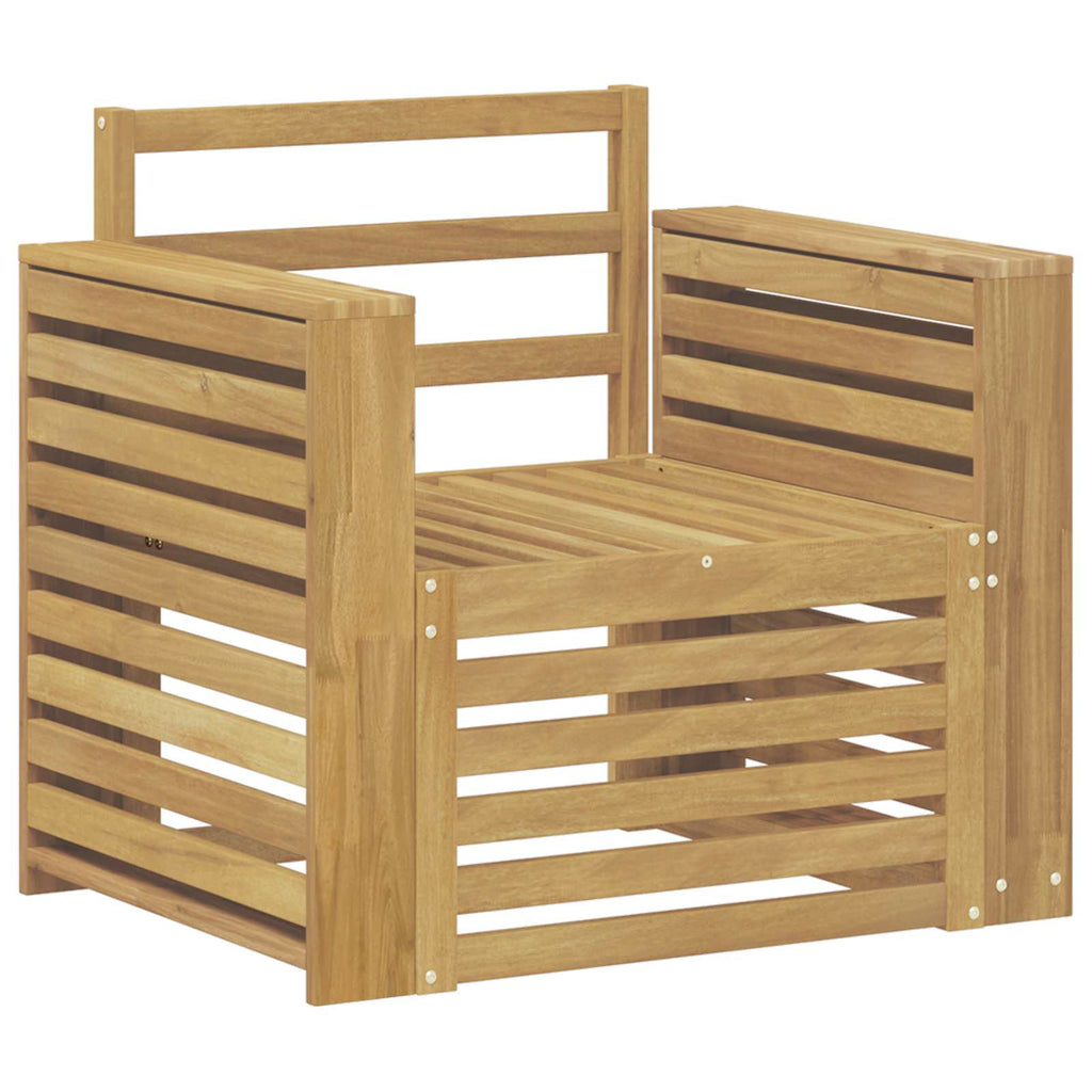 Outdoor-Sofagarnitur Massivholz Akazie Weiß