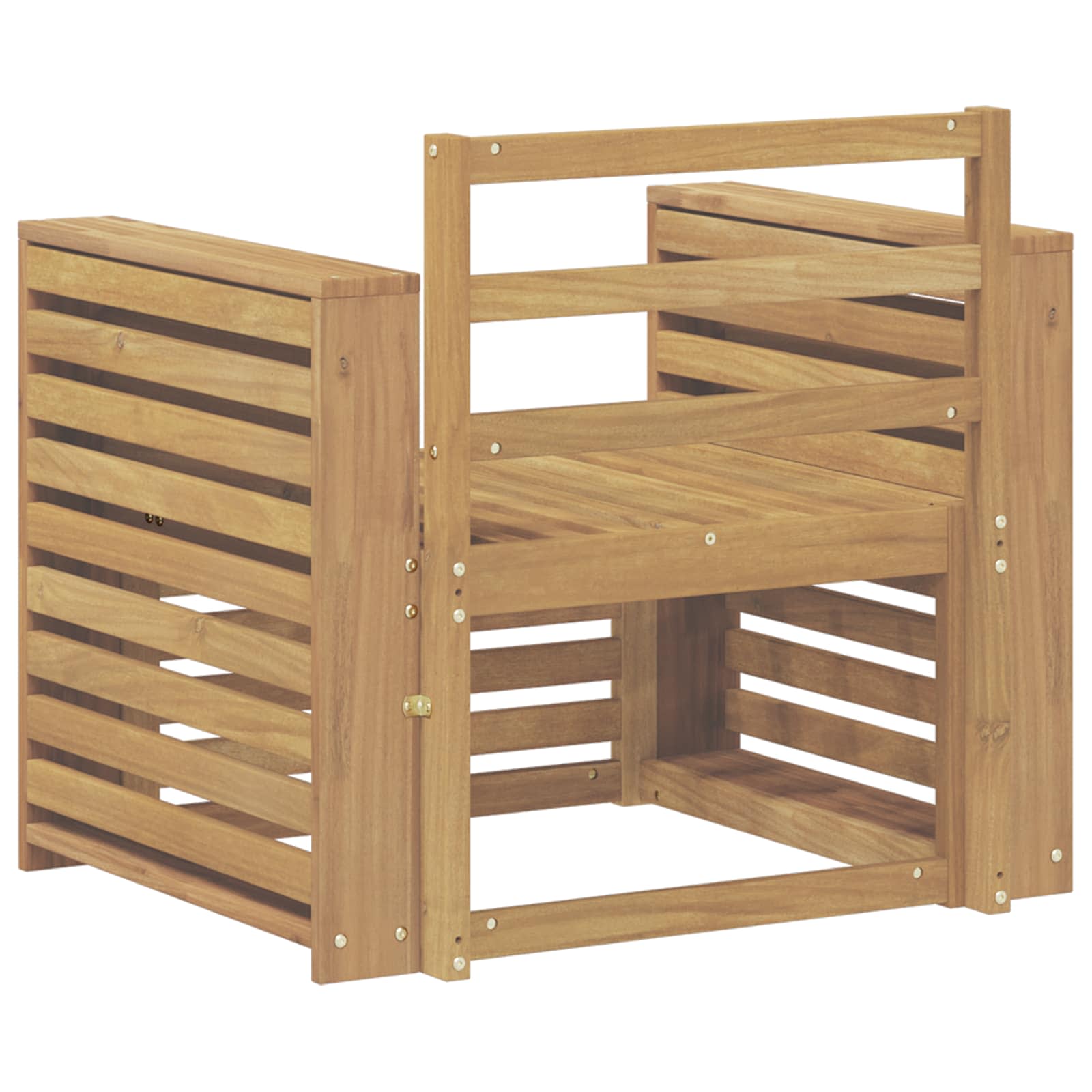 Outdoor-Sofagarnitur Massivholz Akazie Weiß