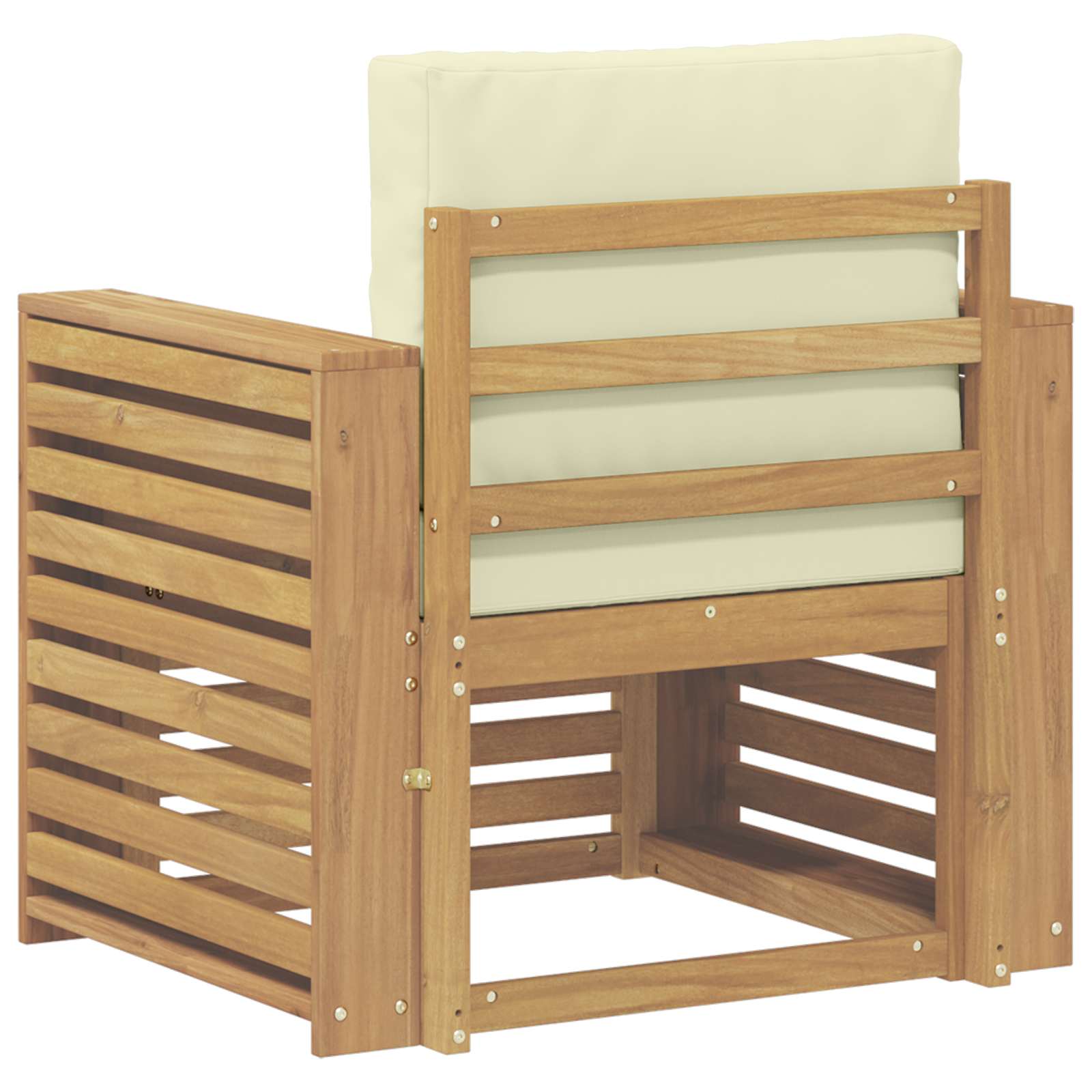 Outdoor-Sofagarnitur Polyester Weiß
