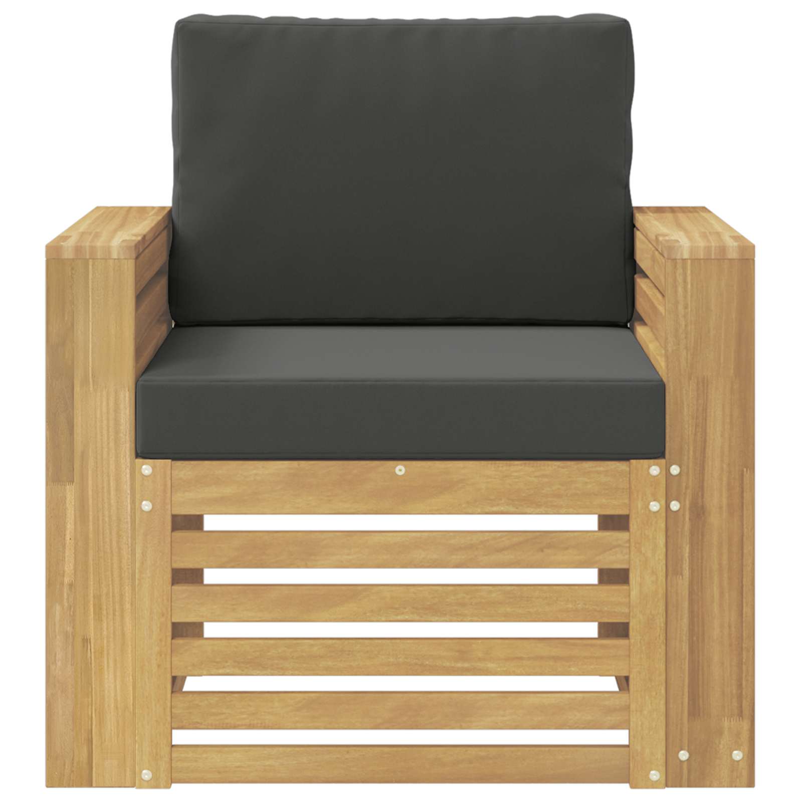 Outdoor-Sofagarnitur Polyester Weiß