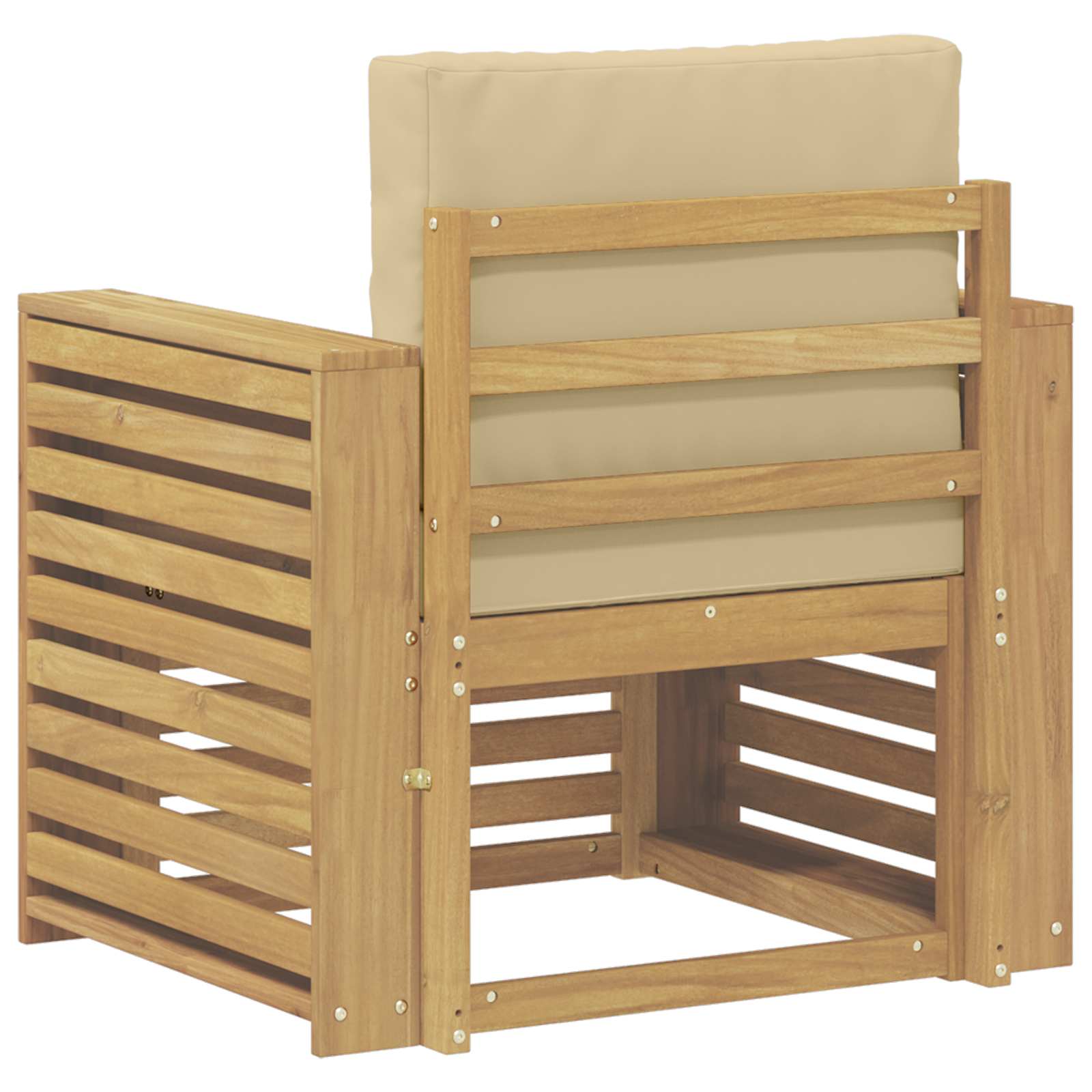 Outdoor-Sofagarnitur Polyester Weiß