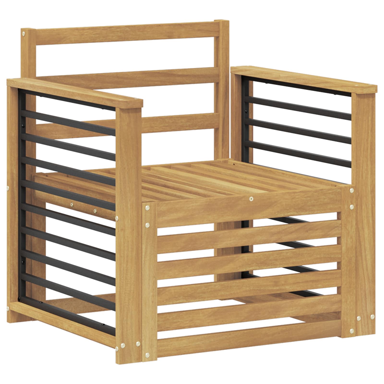 Outdoor-Sofagarnitur Massivholz Akazie Weiß