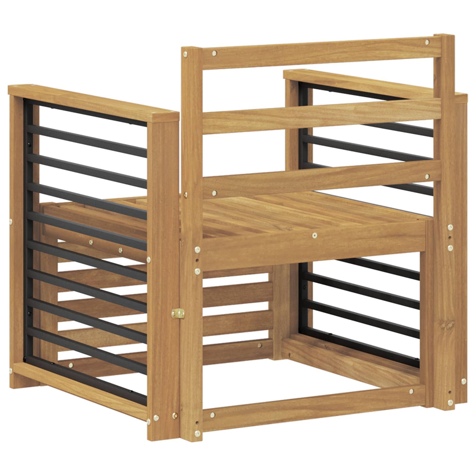 Outdoor-Sofagarnitur Massivholz Akazie Weiß