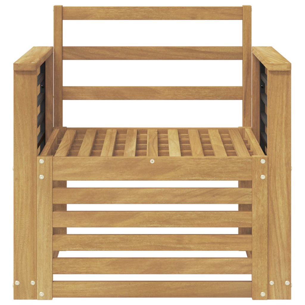 Outdoor-Sofagarnitur Massivholz Akazie Weiß