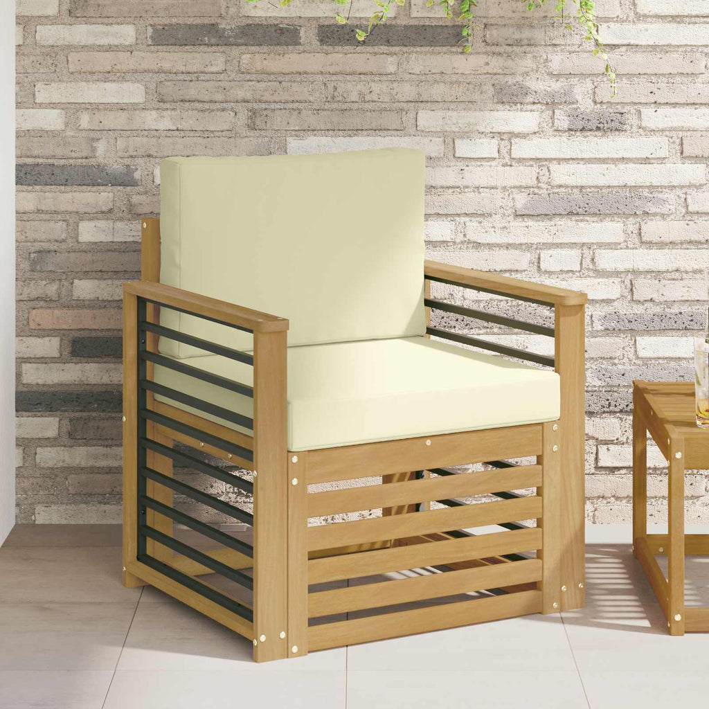 Outdoor-Sofagarnitur Polyester Weiß