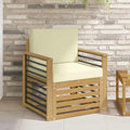 Outdoor-Sofagarnitur Polyester Weiß