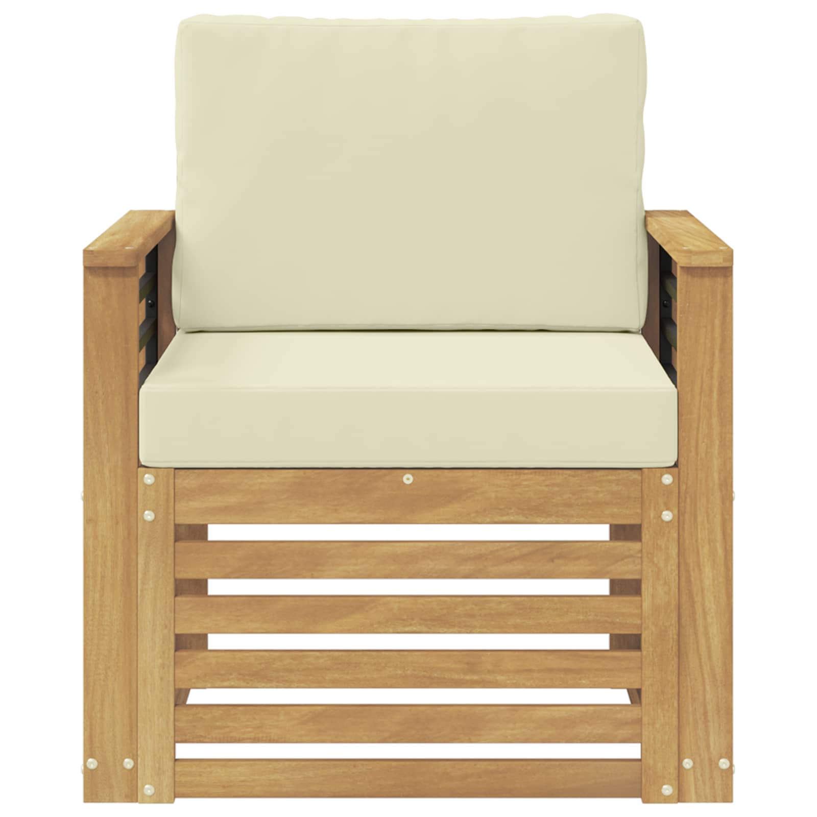 Outdoor-Sofagarnitur Polyester Weiß